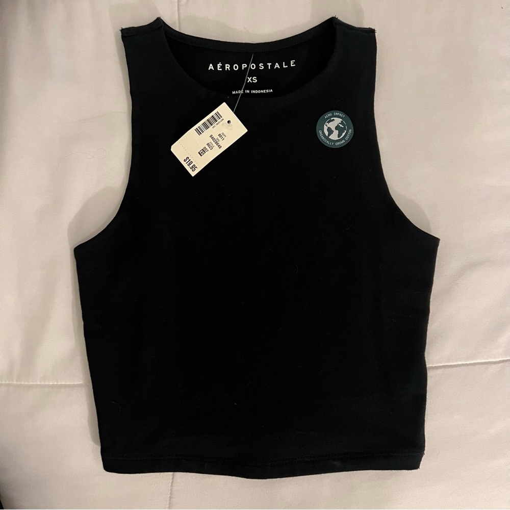 Aeropostale Black Crop Top